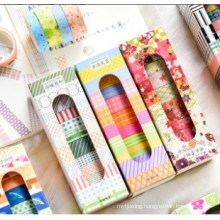 4 Rolls/ 6 Rolls Washi Tape Set Adhesive Tape for DIY, Bullet Journal, Craft, Gift Wrapping, Scrapbooking